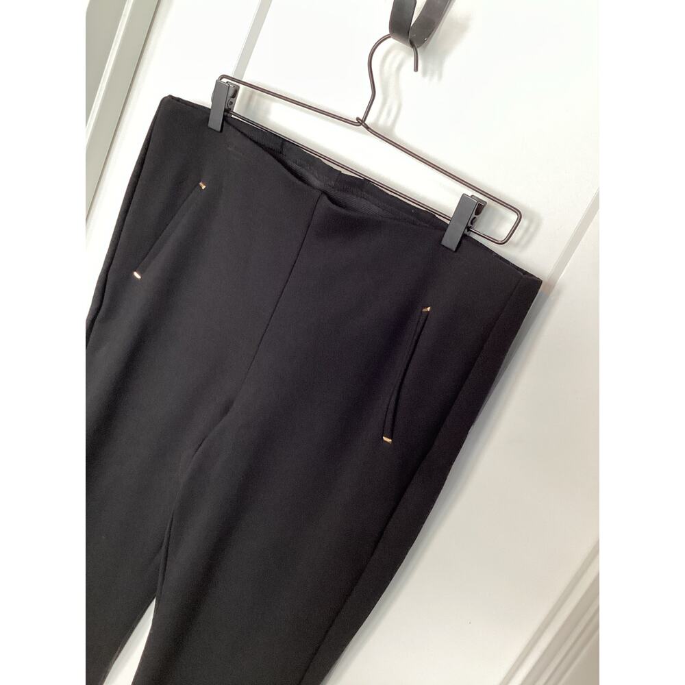 Chico's Women's‎ Juliet Slim Trim Detail Pull on Pants Black Size 2.5/ 14 us - Picture 3 of 11